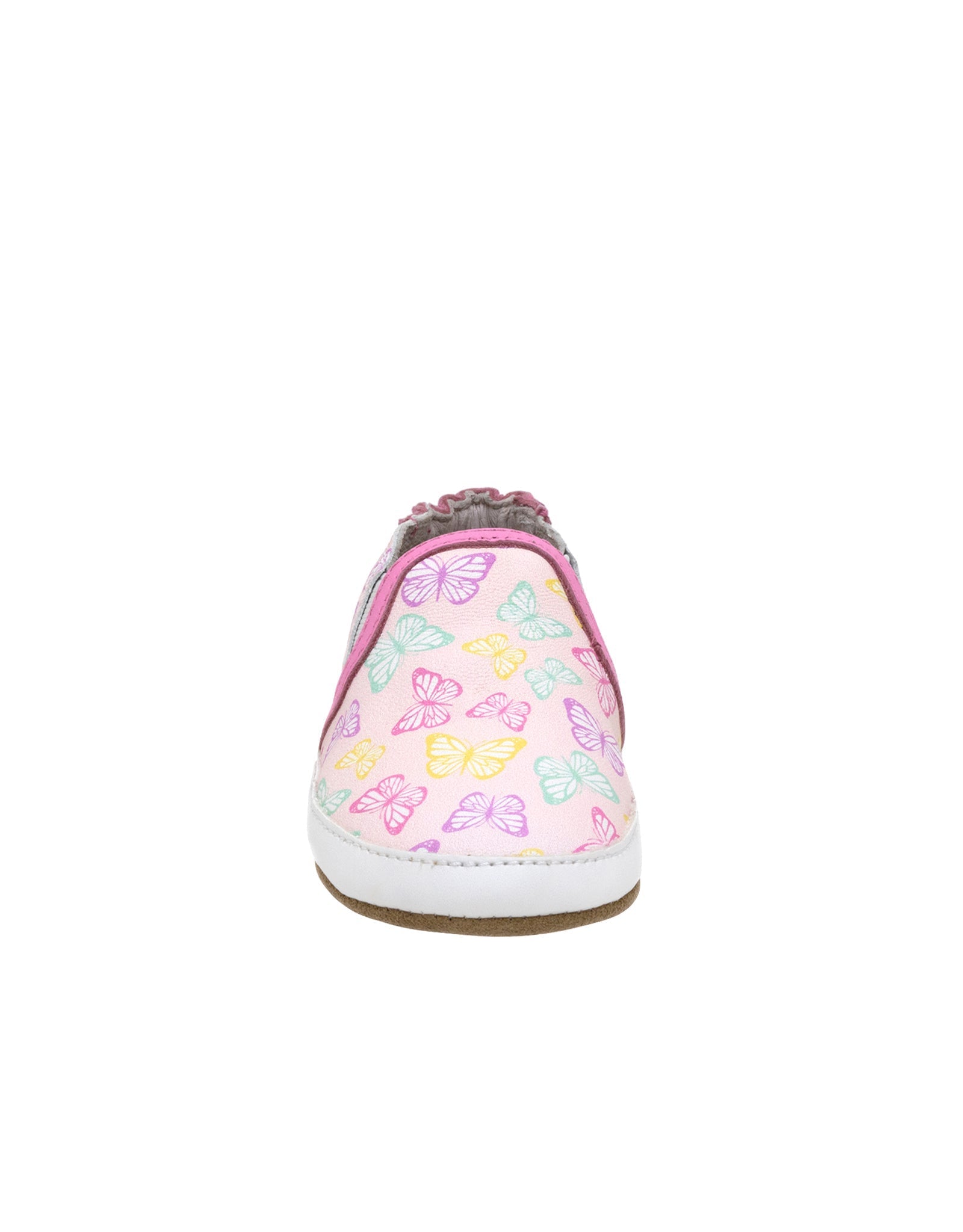 Fly Away With Me Soft Soles in Light Pink, back view