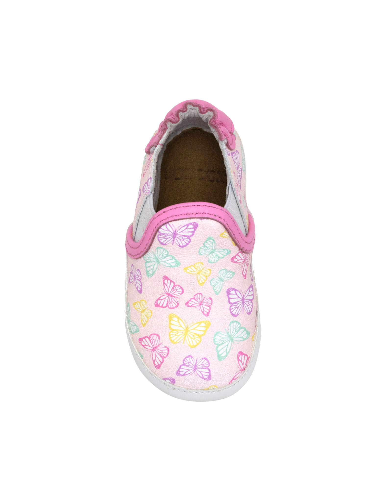 Fly Away With Me Soft Soles in Light Pink, top view