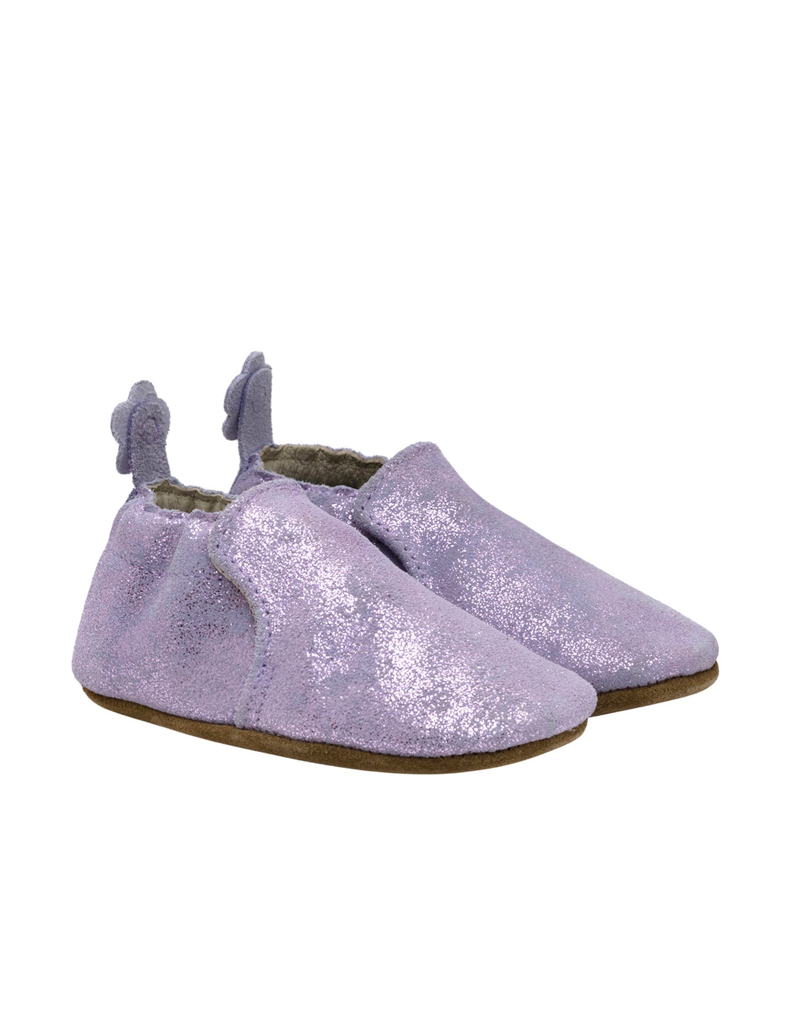 Pretty Pearl Soft Soles in Lavender, perspective view