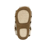 Fleur First Kicks Sandals in Gold, top view