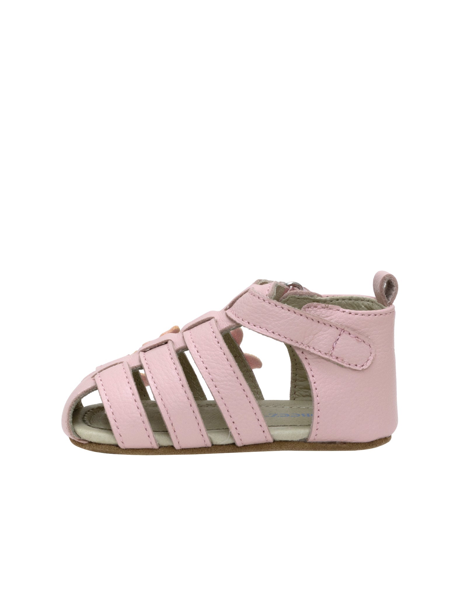 Mariposa First Kicks Sandals in Light Pink, side view