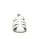 Mariposa First Kicks Sandals in White, front view