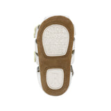 Mariposa First Kicks Sandals in White, top view