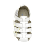 Mariposa First Kicks Sandals in White, bottom view