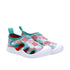 Coral Island Water Shoes in Aqua, perspective view