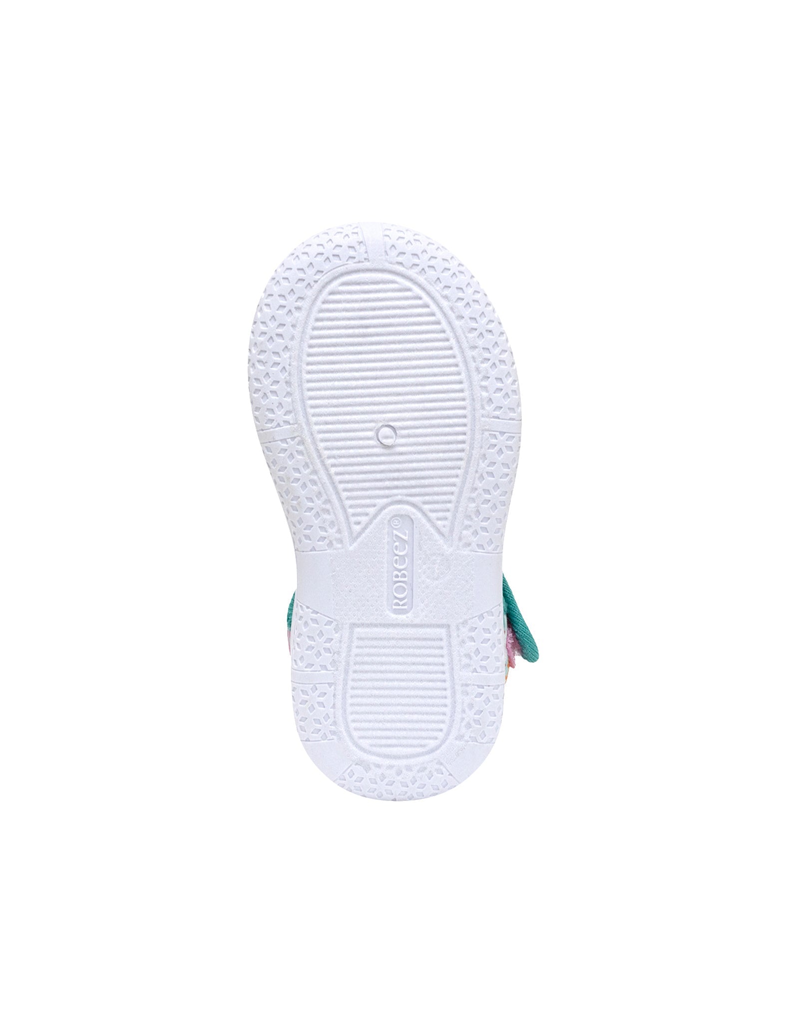 Coral Island Water Shoes in Aqua, bottom view