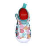 Coral Island Water Shoes in Aqua, top view