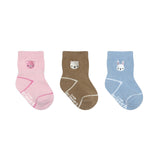 Tiny Critters 3-Pack Baby Socks, flat lay