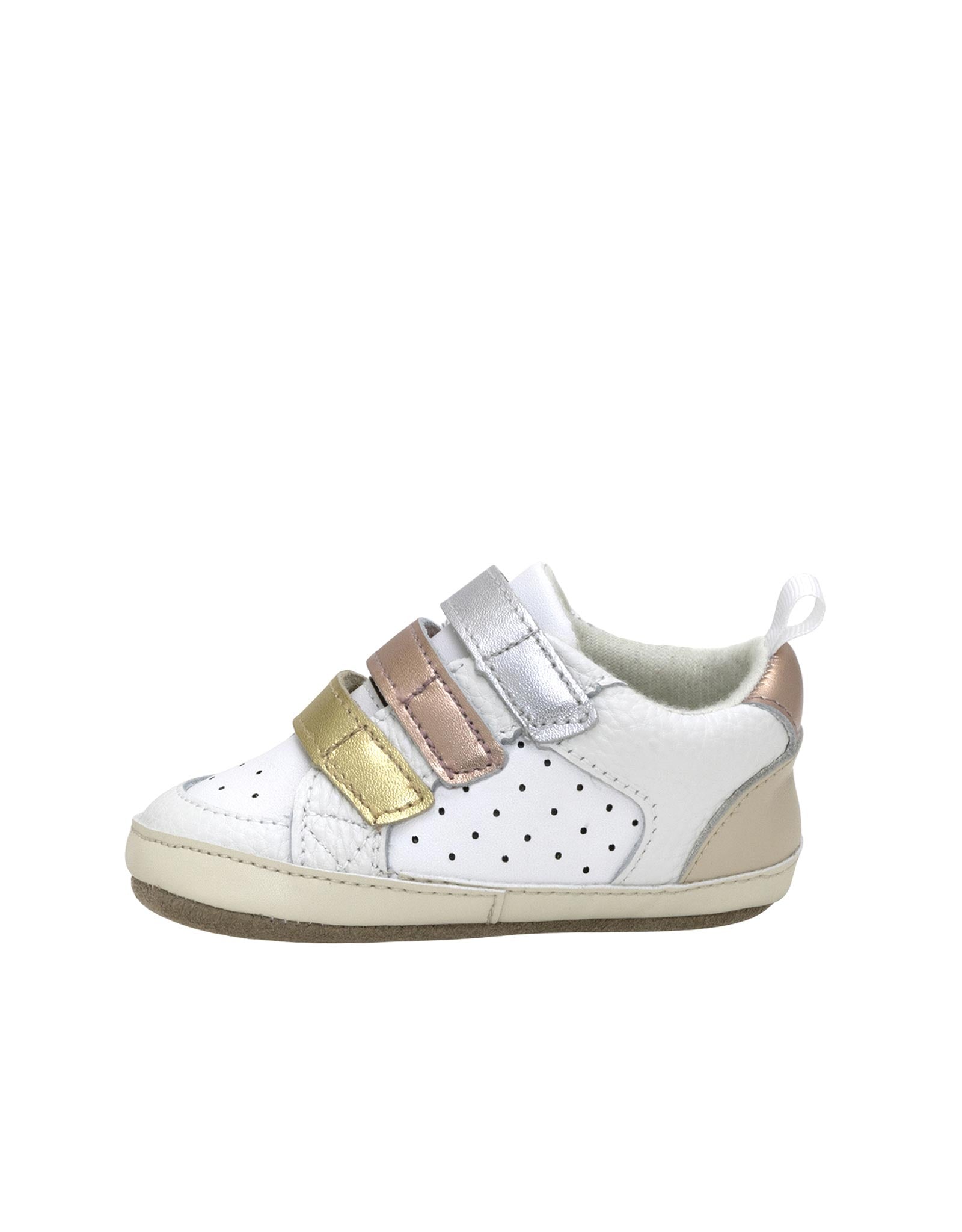 Novie First Kicks in White, side view