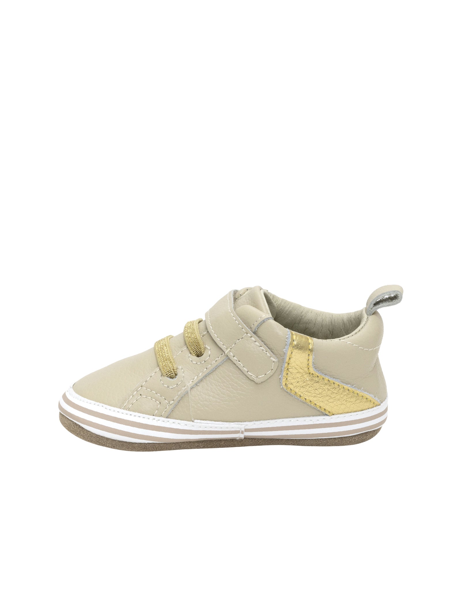 Addie First Kicks in Taupe, side view