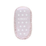 Sherpa Snap Booties in Pastel Pink, bottom view