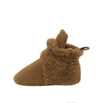 Sully Snap Booties in Camel, side view