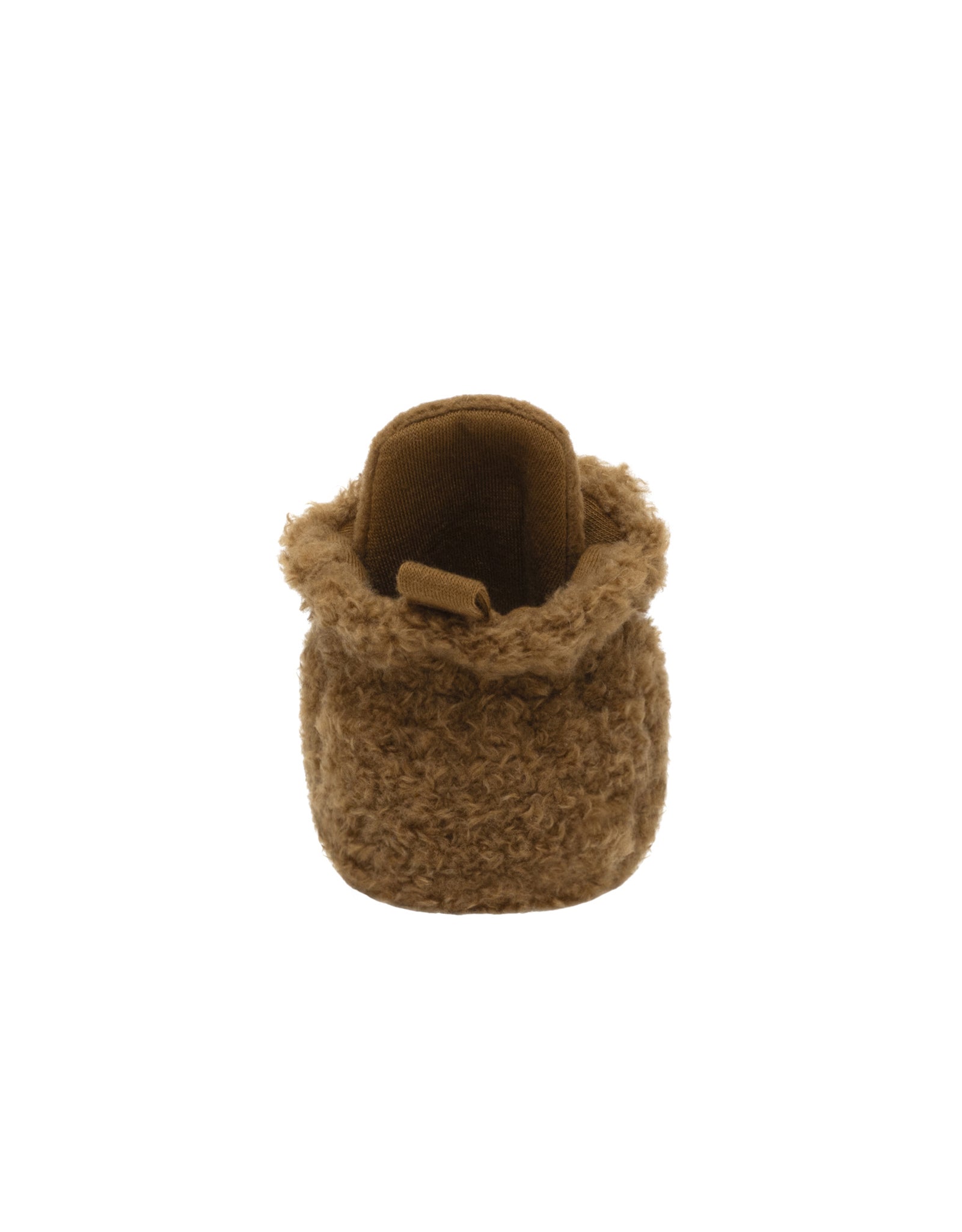 Sully Snap Booties in Camel, back view