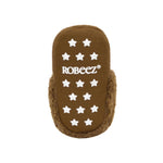 Sully Snap Booties in Camel, bottom view