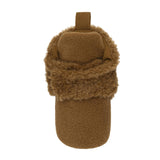 Sully Snap Booties in Camel, top view