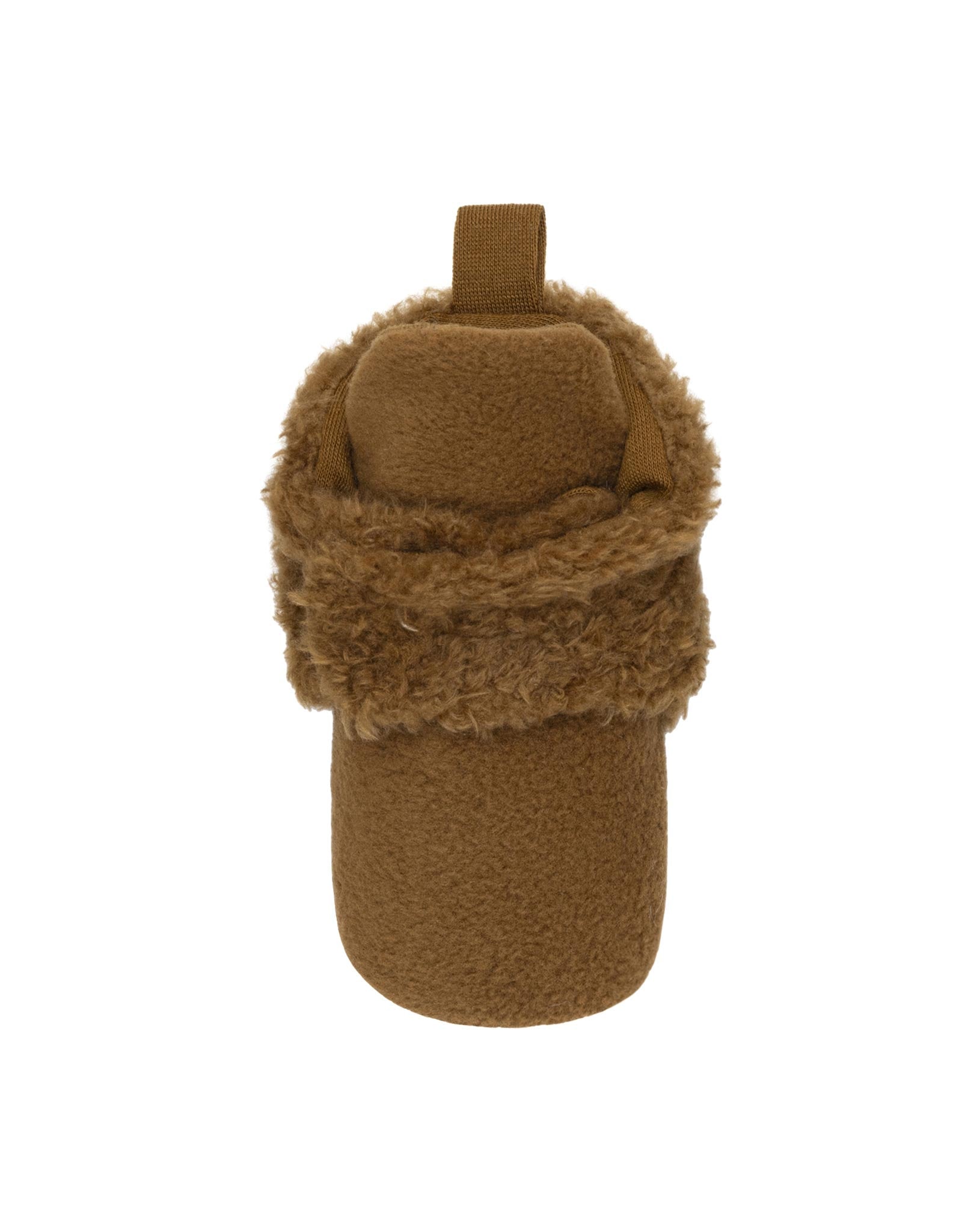 Sully Snap Booties in Camel, top view