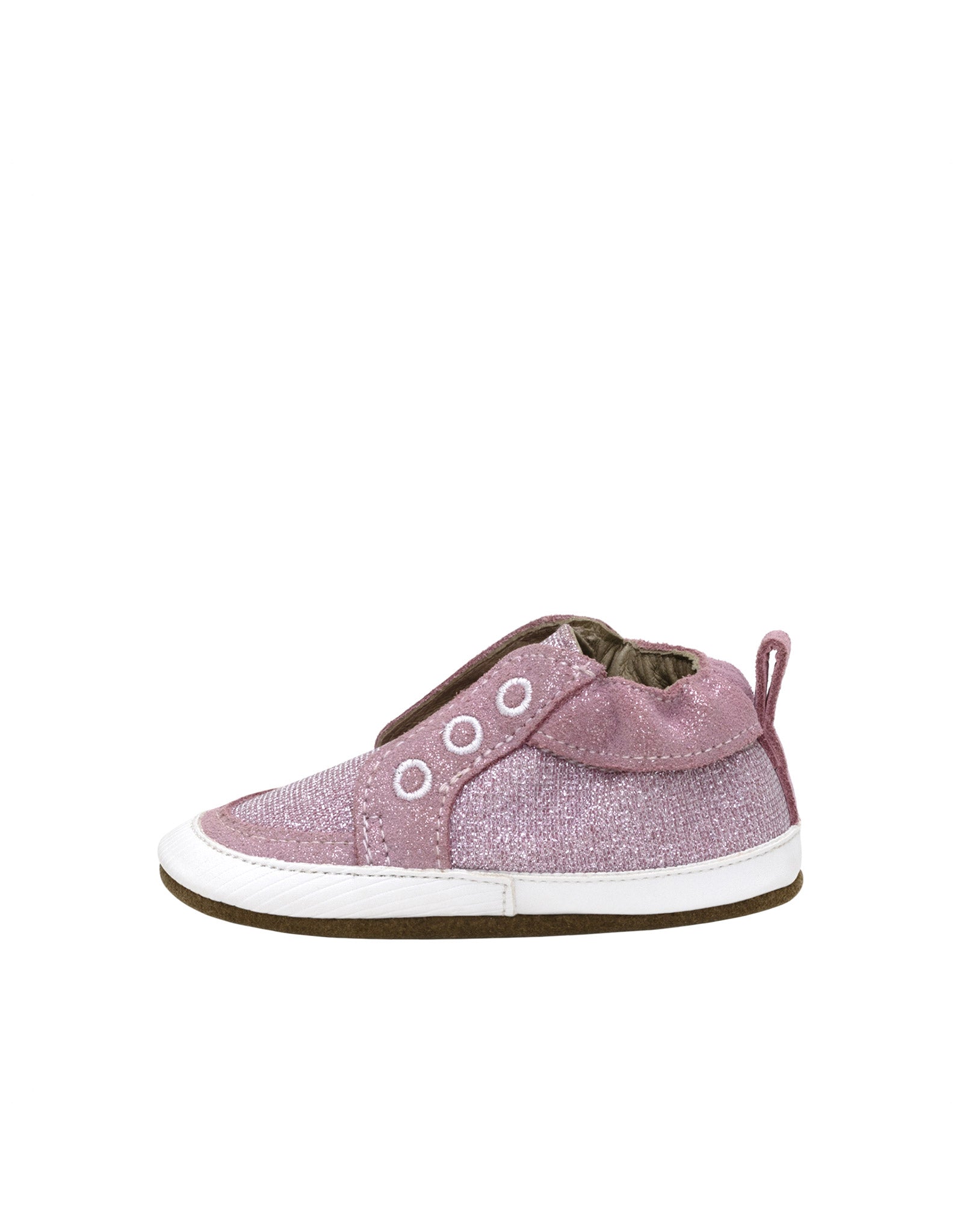 Stylish Staci Soft Soles in Pastel Pink, side view