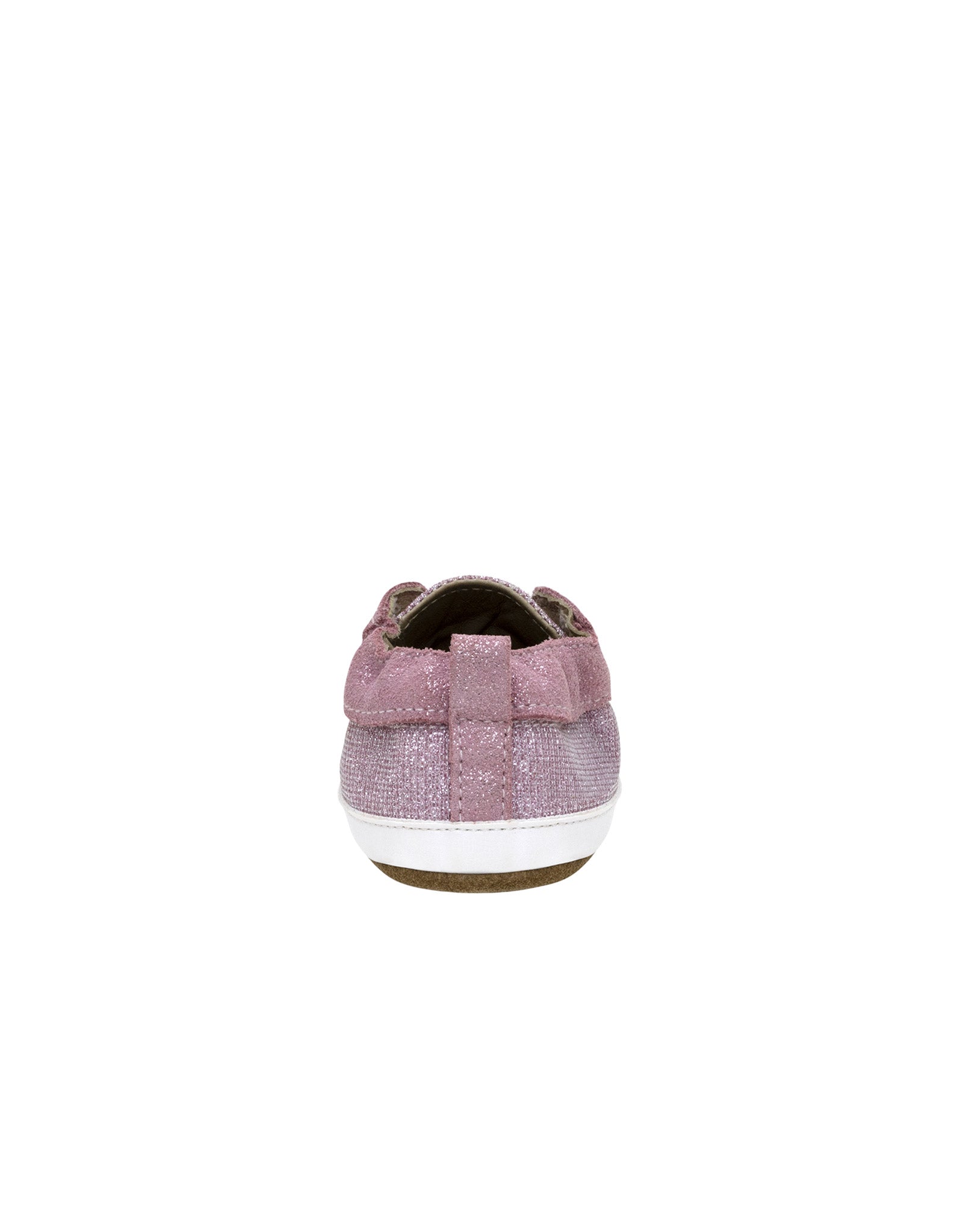 Stylish Staci Soft Soles in Pastel Pink, back view