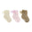 Marie's Cable Tops 3-Pack Baby Socks in Neutral, flat lay