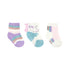 Unicorn Girl 3-Pack Baby Socks Pastel, flat laid