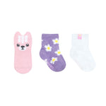 Cozy Cutie 3-Pack Baby Socks Pastel, flat laid