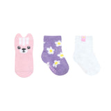 Cozy Cutie 3-Pack Baby Socks Pastel, flat laid
