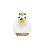 Swan Princess Light-up Slippers in White, front view