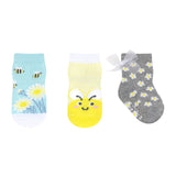 Busy Bee 3-Pack Baby Socks in Yellow