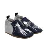 Hello World Soft Soles Navy, perspective view