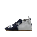Hello World Soft Soles Navy, side view