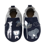 Hello World Soft Soles Navy, top view