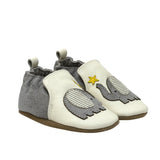 Elephant Stars Soft Soles in Ivory, perspective view