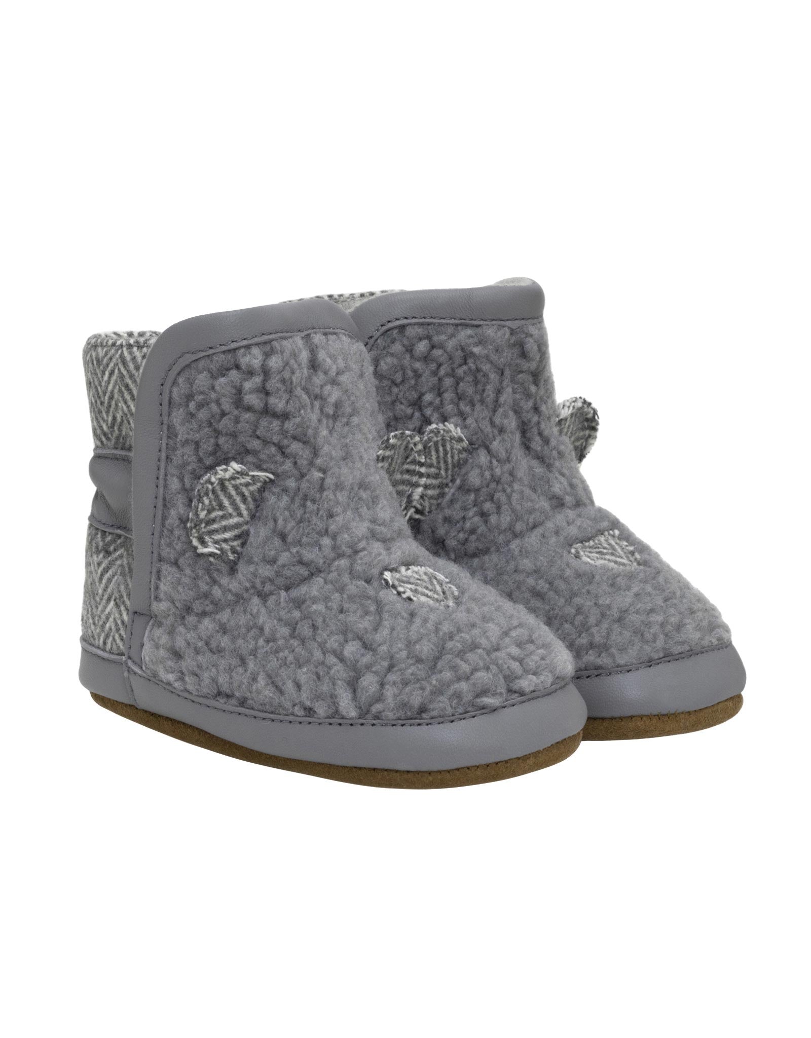 Wren Soft Sole Boots in Grey, perspective view