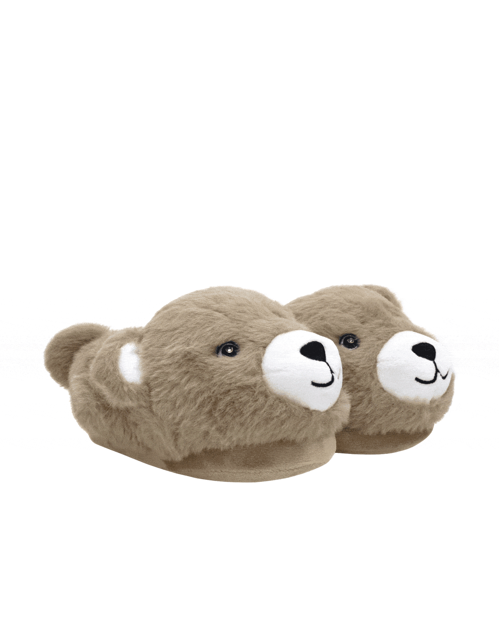 Cuddles Light-up Slippers in Tan, perspective view