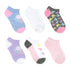 Macy No Show 6-pack Socks for Toddlers and Kids, flat laid