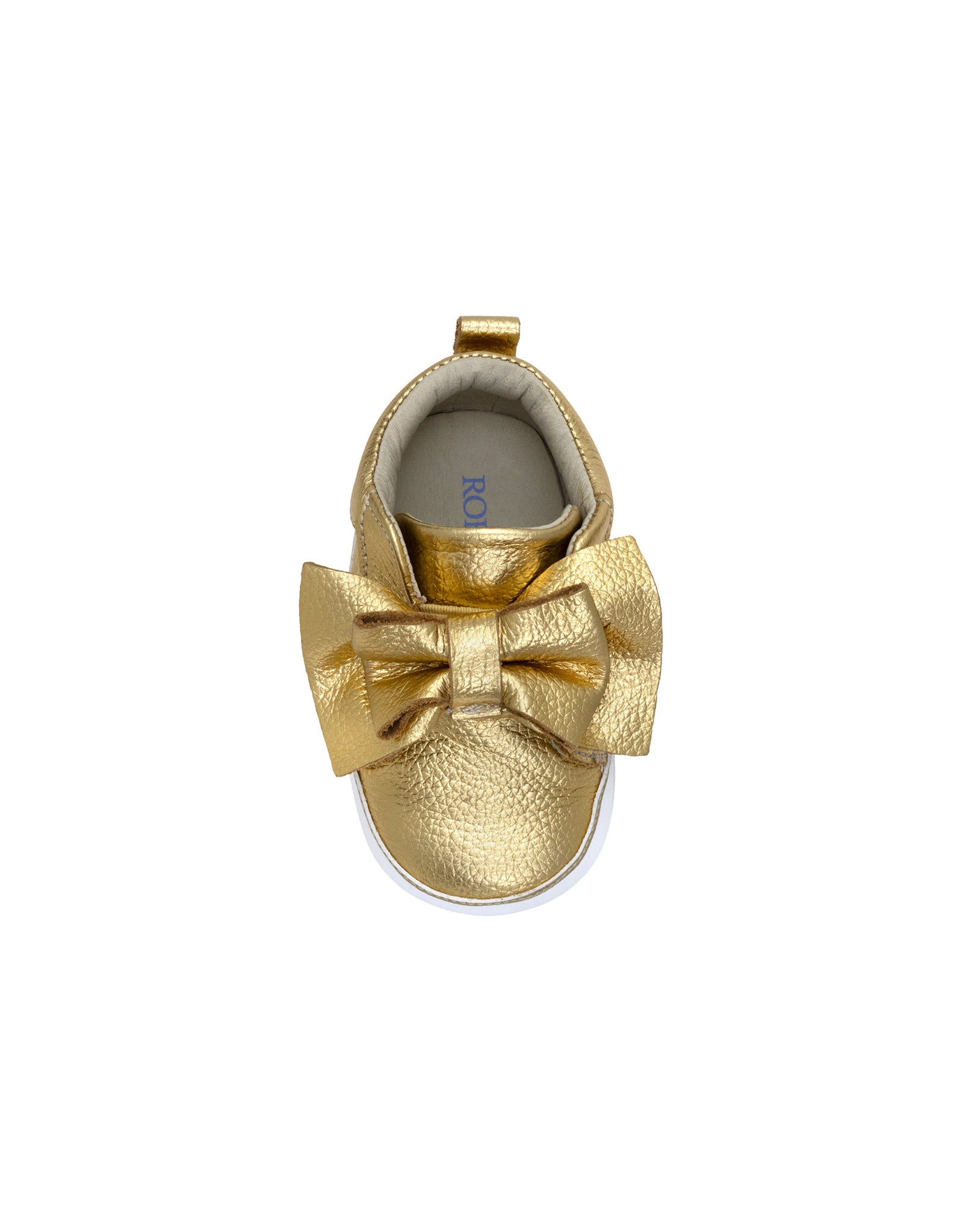 Aria First Kicks in Yellow Gold, top view