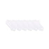Solid No Show 6-Pack Socks White for Toddlers and Kids, flat laid