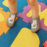 Fun At The Farm Soft Soles in Grey