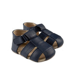Matthew Sandals in Navy, perspective view