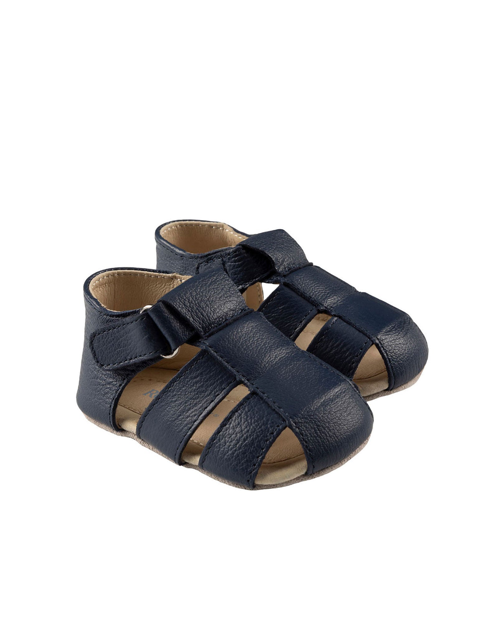 Matthew Sandals in Navy, perspective view